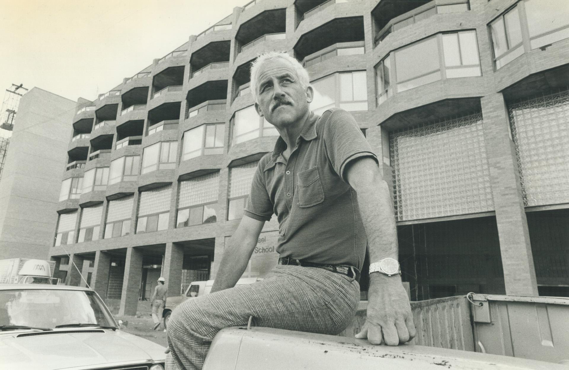 Portrait of architect Irving Grossman in the St. Lawrence Neighbourhood in 1979
