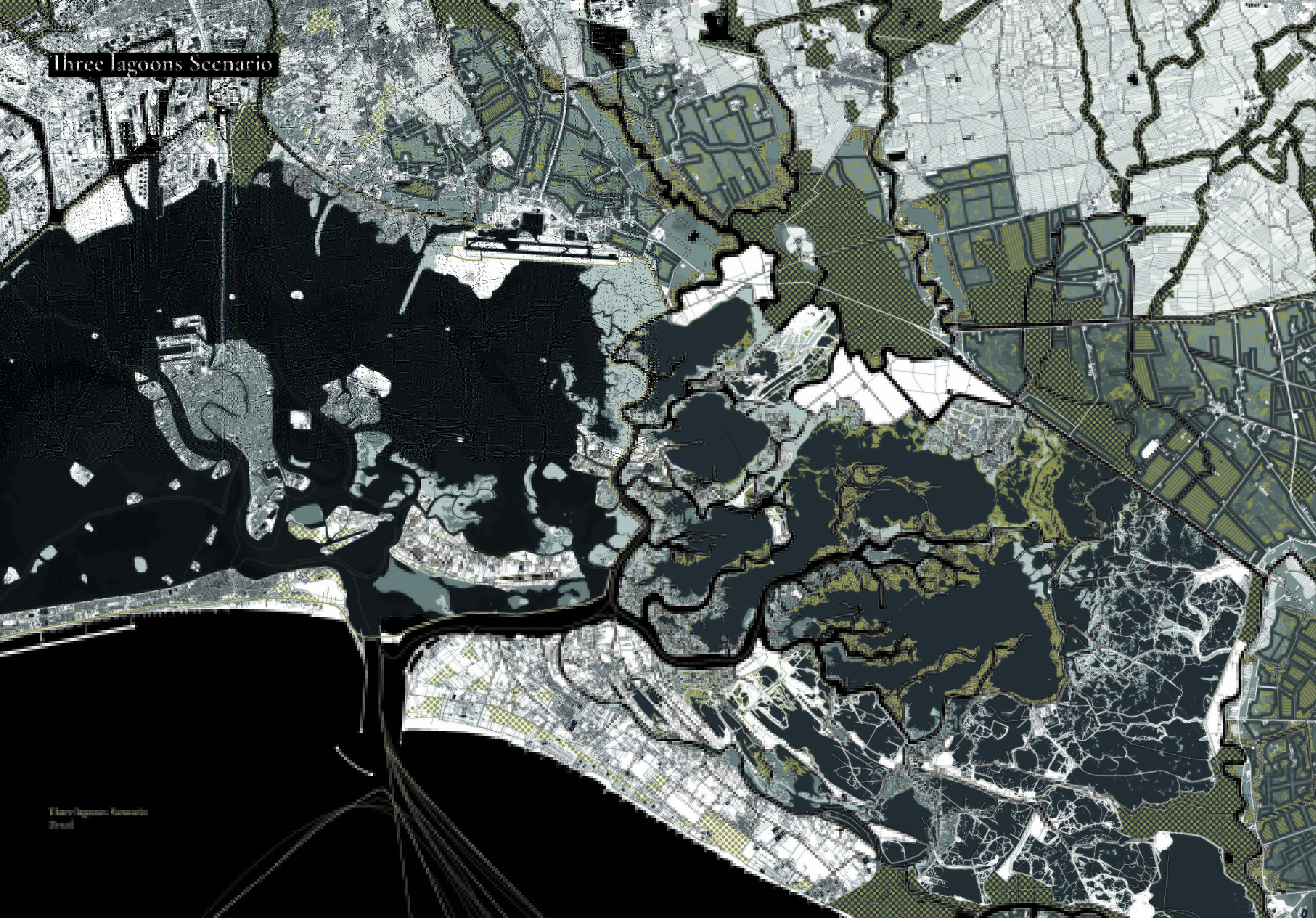 Map of Venice lagoon
