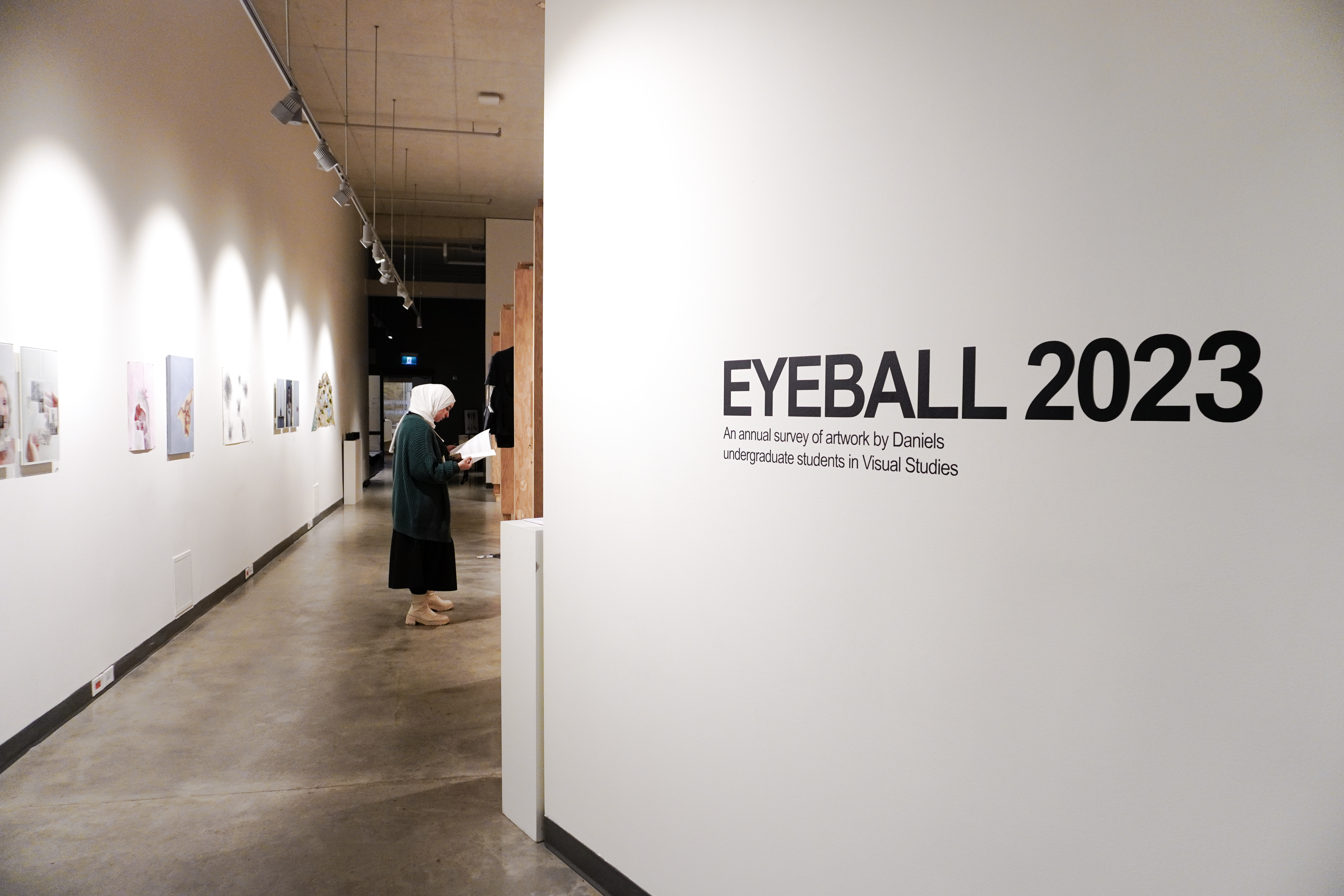 Eyeball exhibition sign 2023