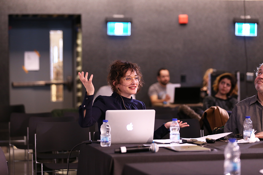 Person at Symposium Event