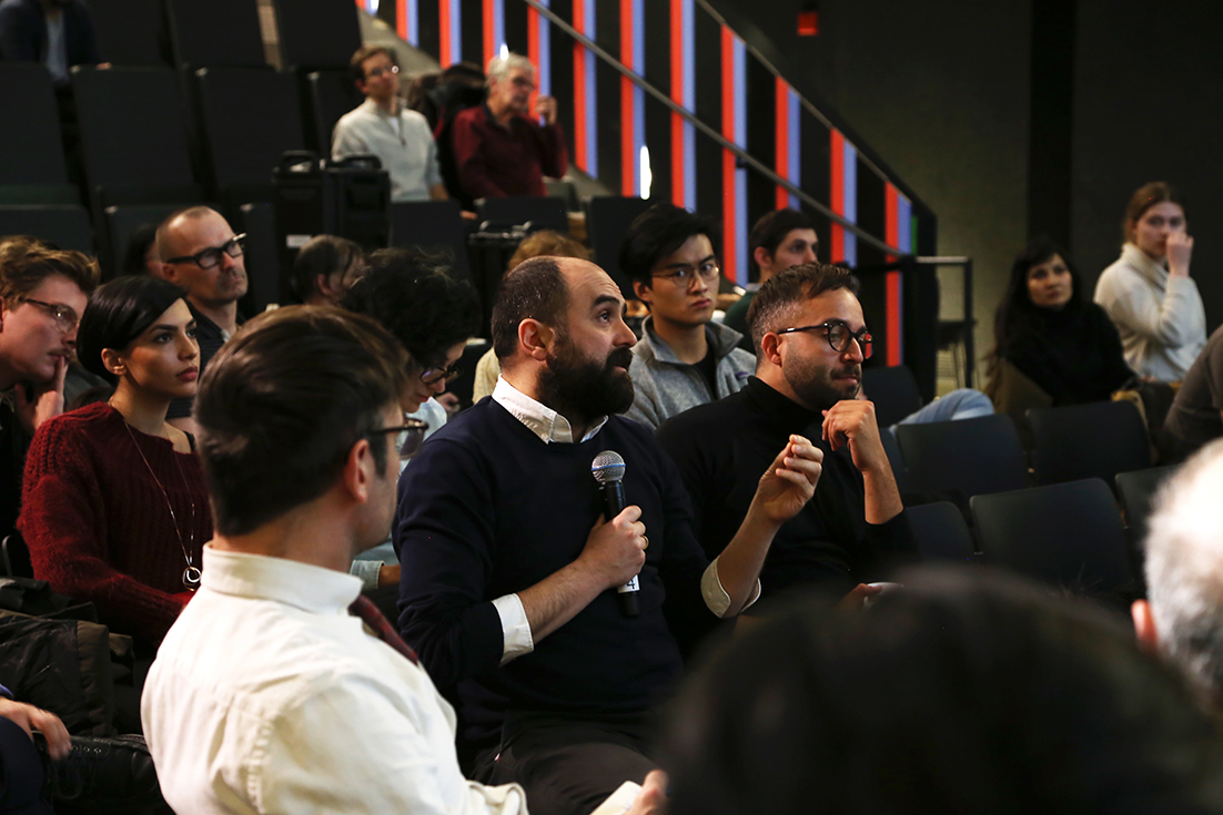 Person at Symposium Event