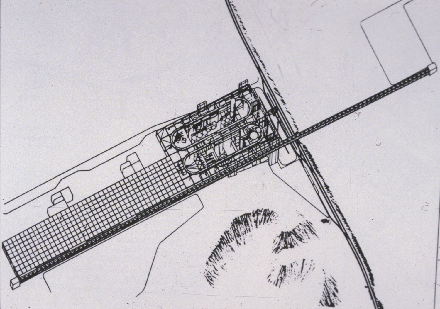 Potteries Thinkbelt axonometric view Drawing