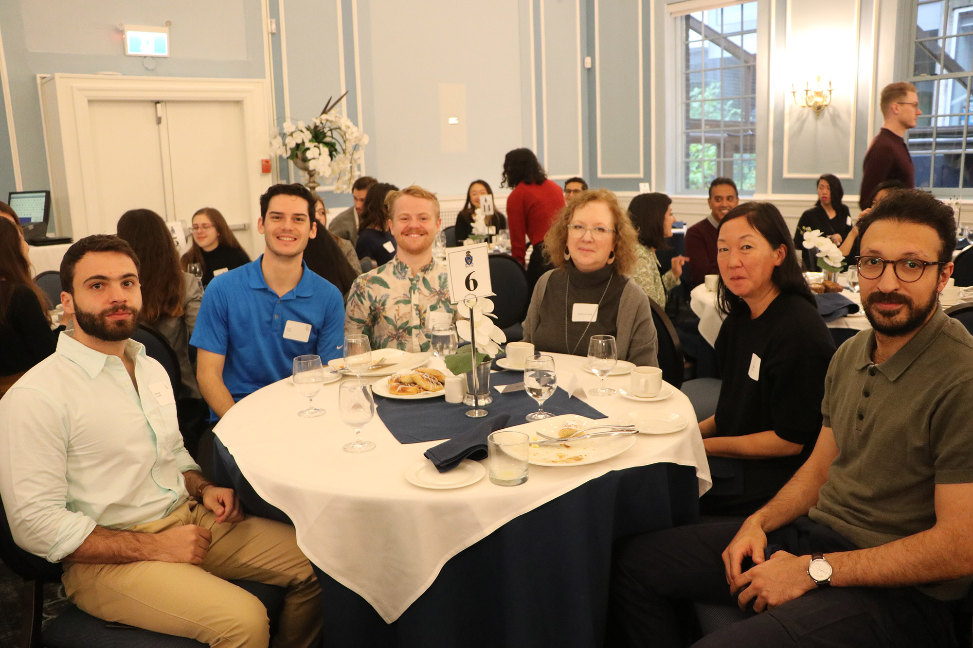 Faculty and Students at Award Breakfast