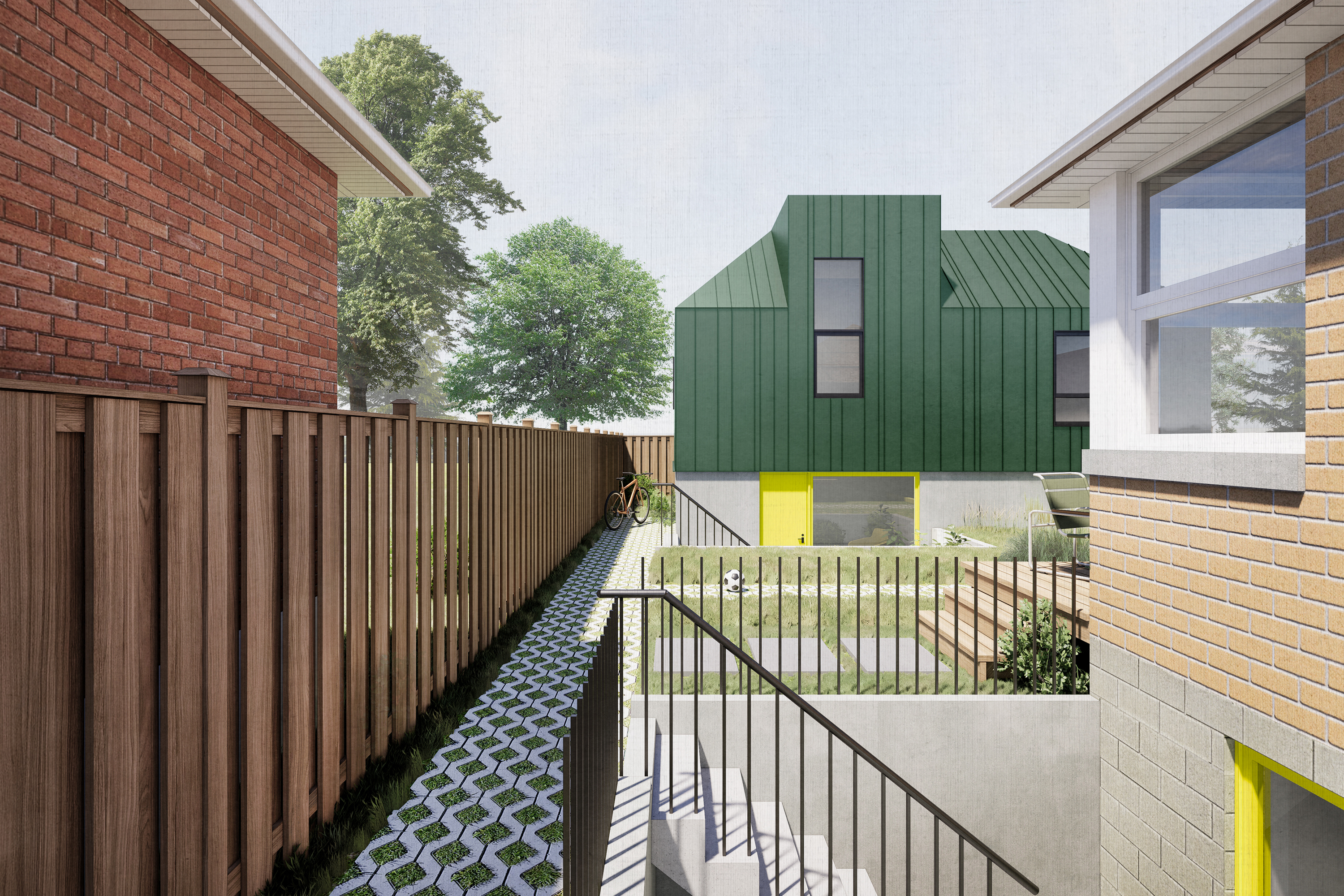 rendering of garden suite housing type 