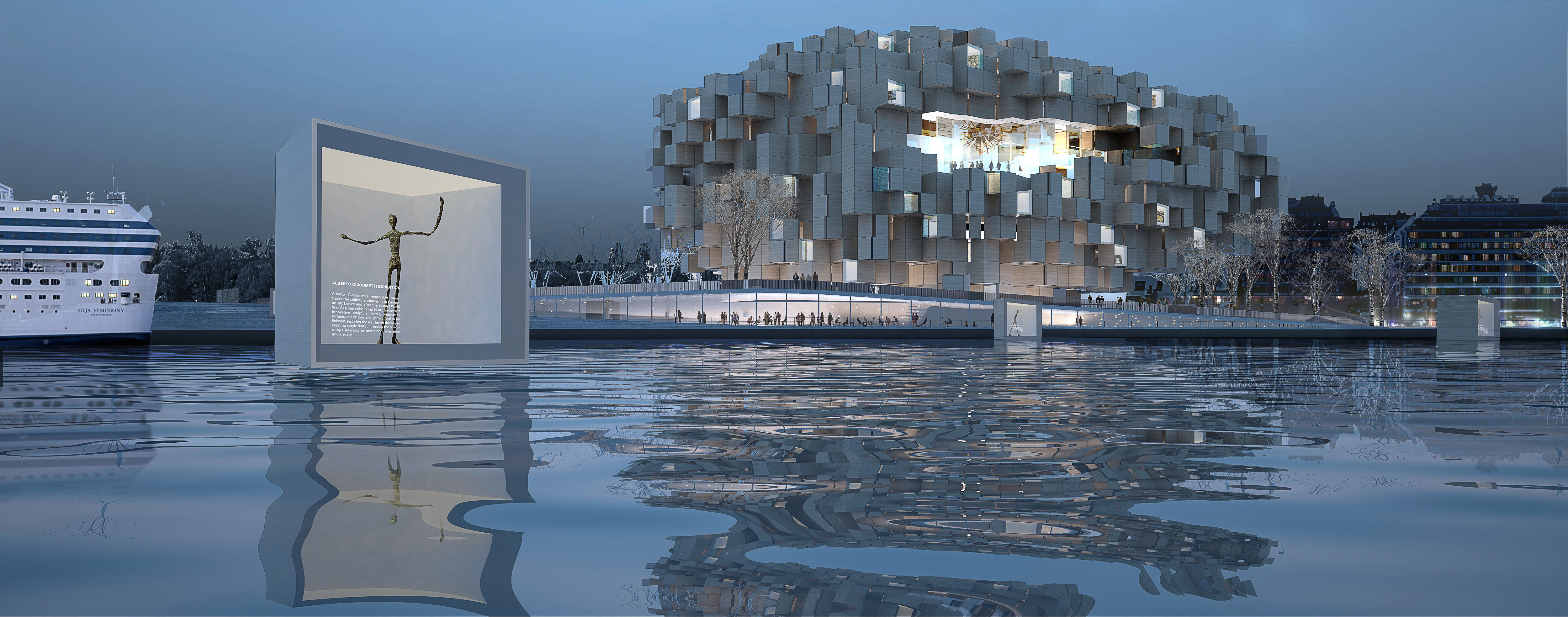 Renderings of Guggenheim Helsinki Design Competition by Ja Architecture Studio