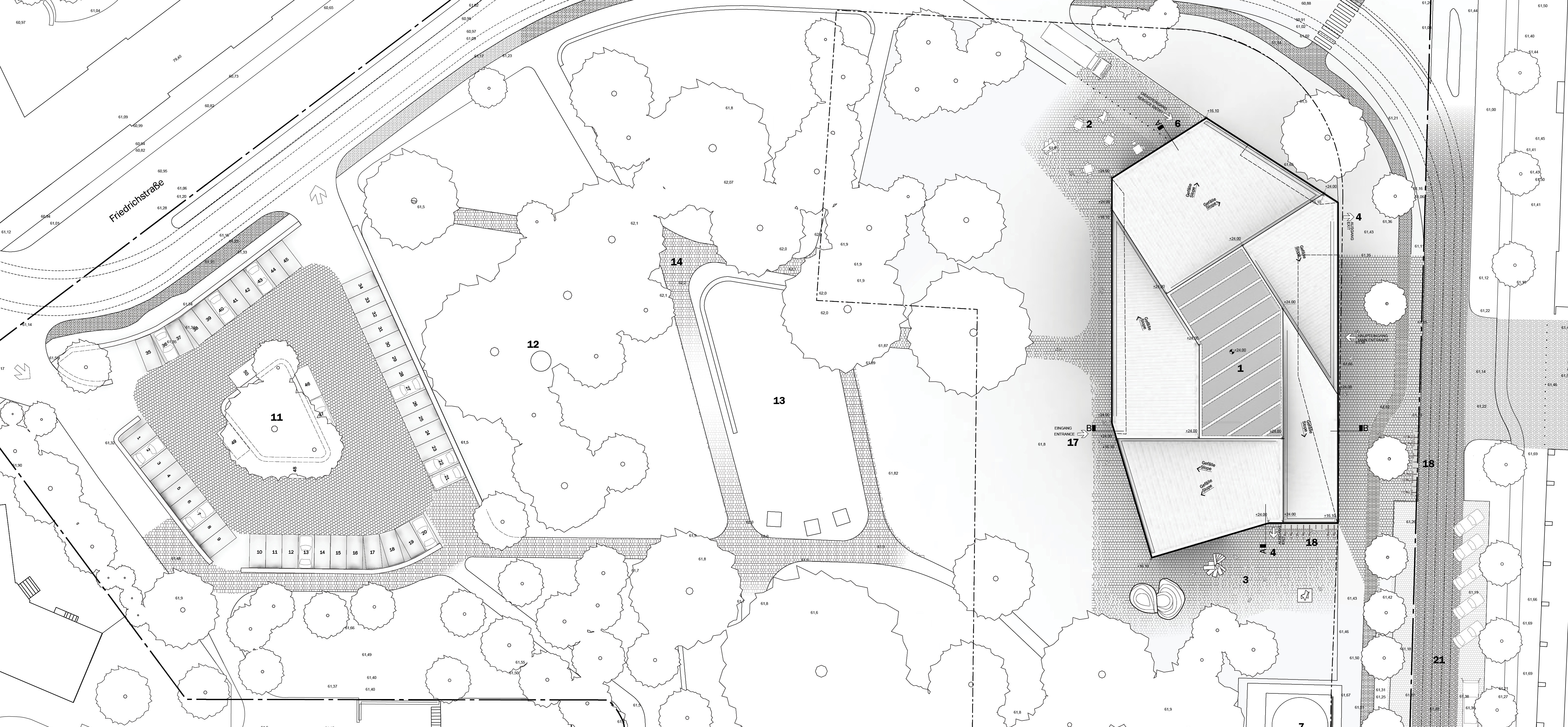 Renderings of the Bauhaus Museum Dessau Competition from Ja Architecture Studio