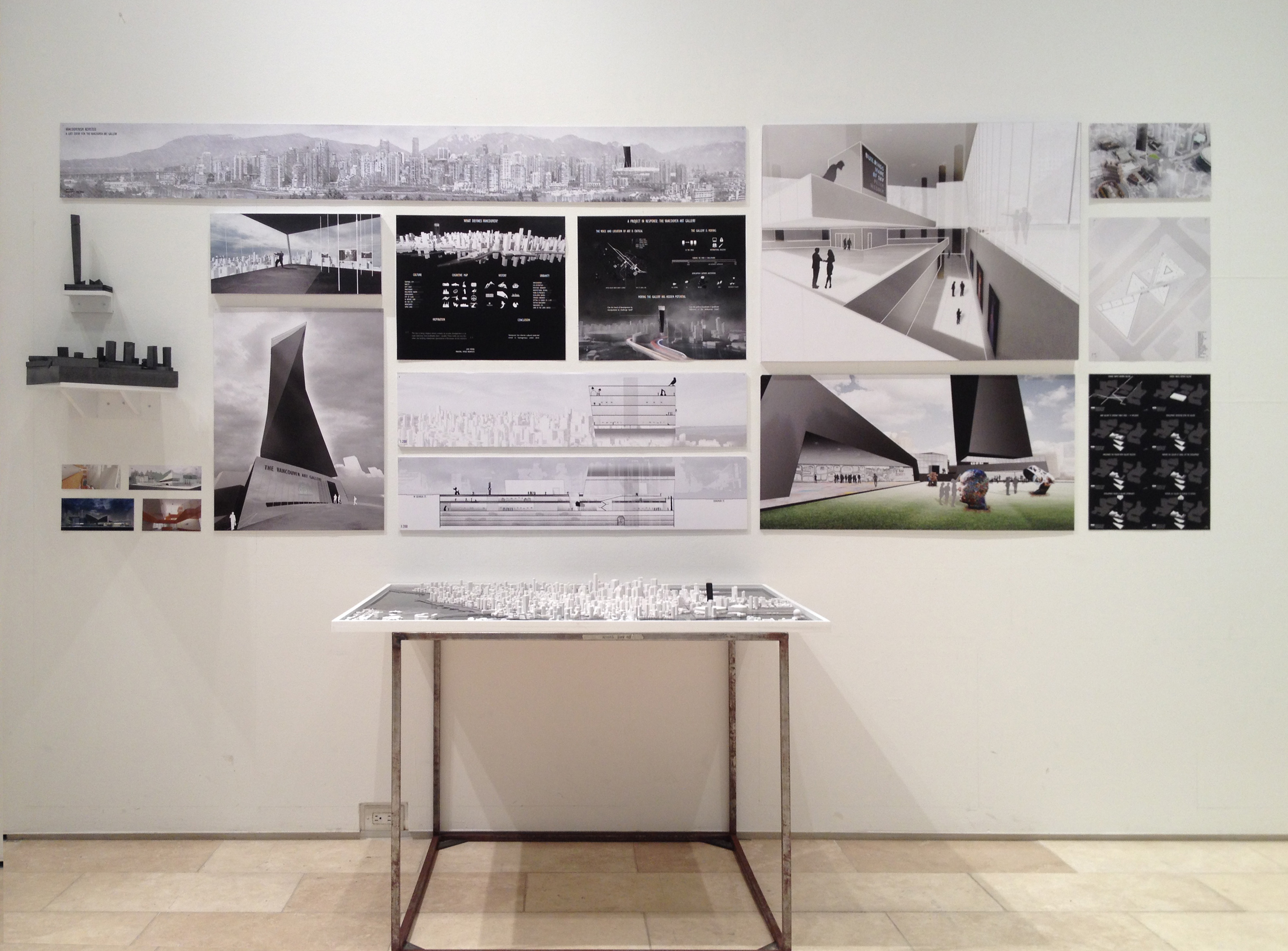 Photo of Bligh's Thesis Presentation for MArch