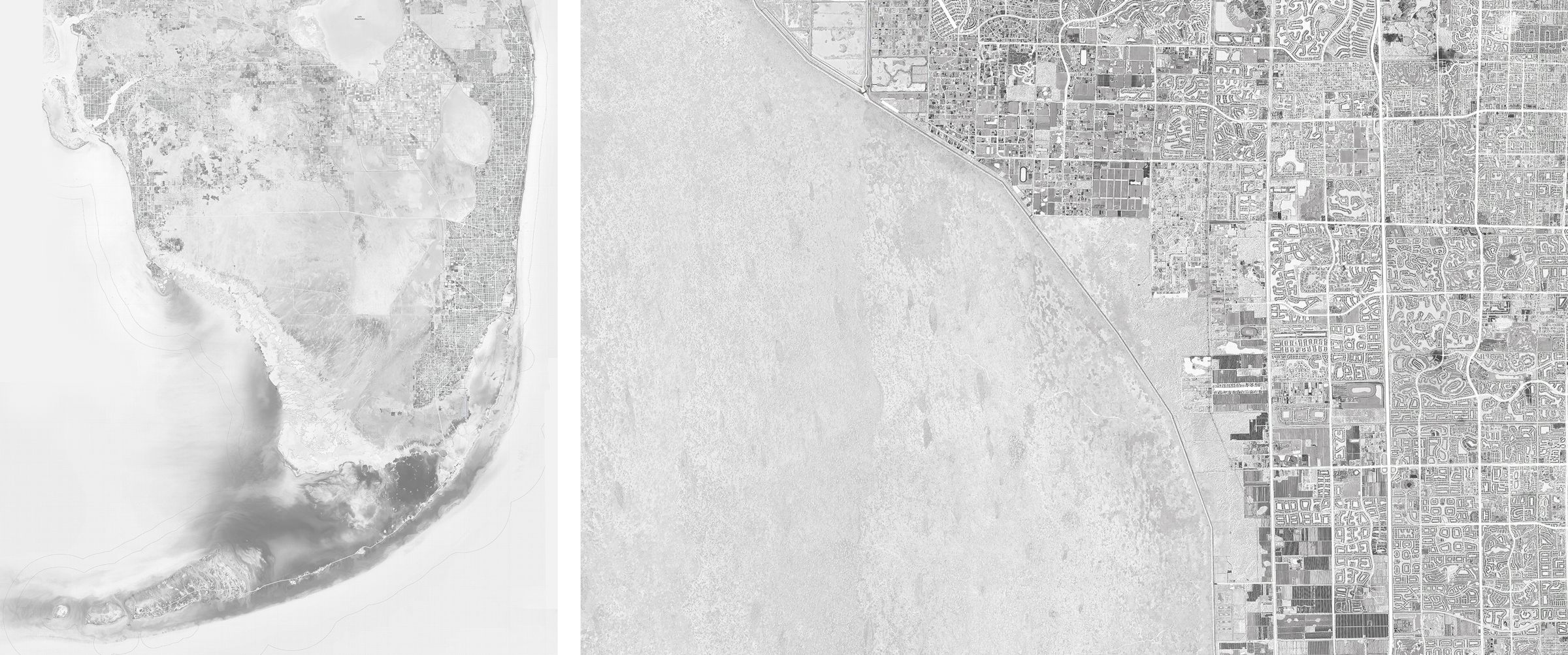 South Florida’s urban fabric is surrounded by water on three sides. Images by Fadi Masoud.