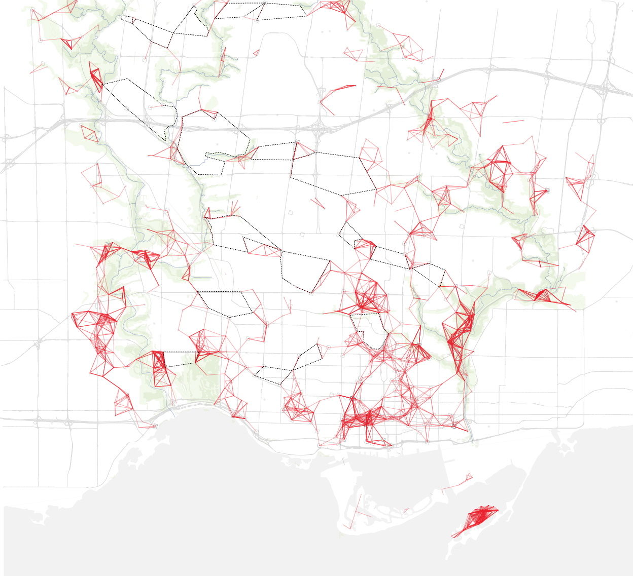Toronto Ravine Map